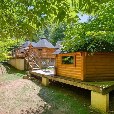 Kota&bain Nordique Privatif-le Bois De La Pause- Luxuszelt Saint-Cybranet